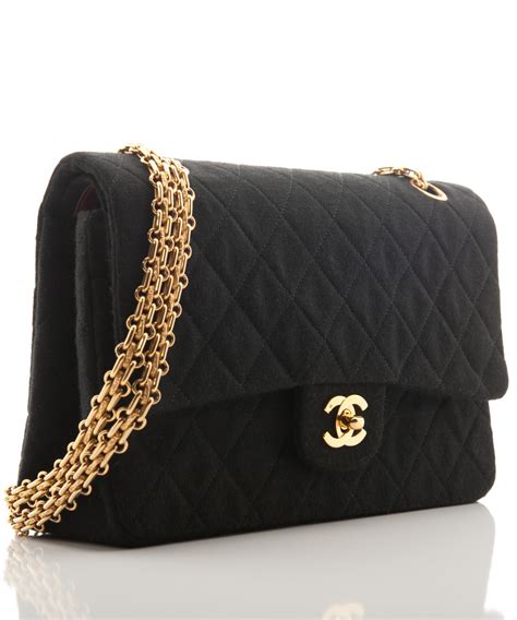 chanel jersey quilted flap bag|chanel 25cm flap bag.